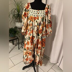 Anthropologie Multicolor Floral Jumpsuit